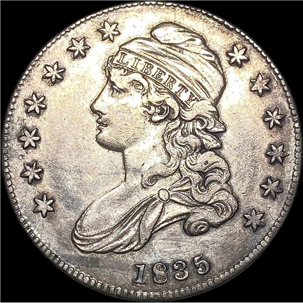 1835 Capped Bust Half Dollar CLOSELY  UNCIRCULATED