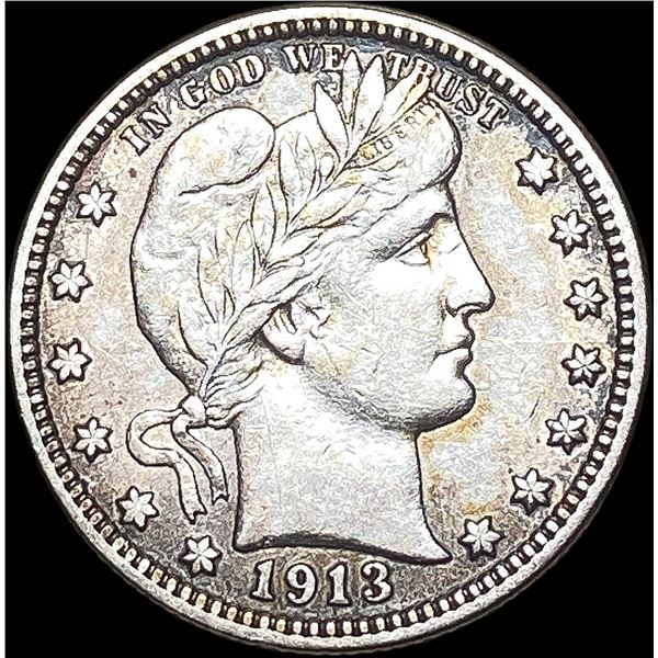 1913 Barber Silver Quarter CLOSELY  UNCIRCULATED