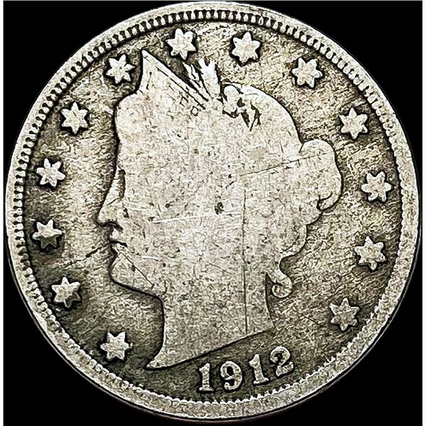 1912-S Liberty Head Nickel NICELY CIRCULATED