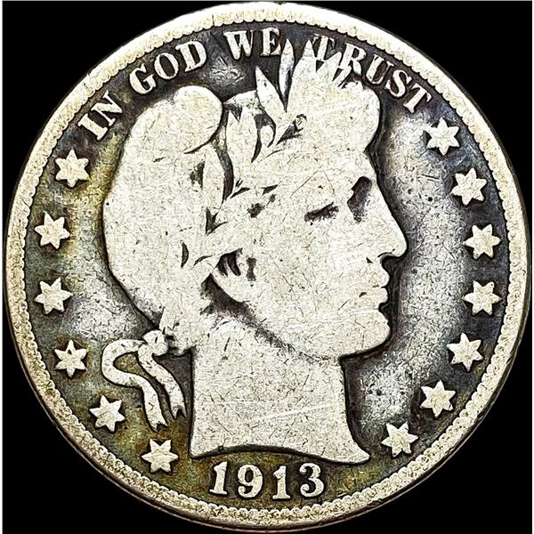 1913 Barber Half Dollar NICELY CIRCULATED