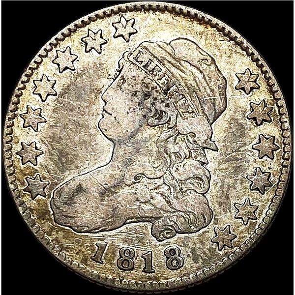 1818 Capped Bust Silver Quarter LIGHTLY  CIRCULATED