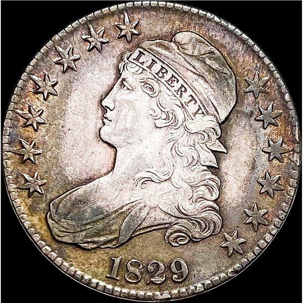 1829 Capped Bust Half Dollar CLOSELY  UNCIRCULATED