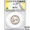 1940 Washington Silver Quarter ANACS MS66