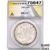 1921-D Morgan Silver Dollar ANACS MS63