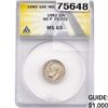 1982 Roosevelt Dime ANACS MS65 No P FS-502