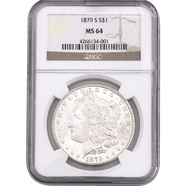 1879-S Morgan Silver Dollar NGC MS64