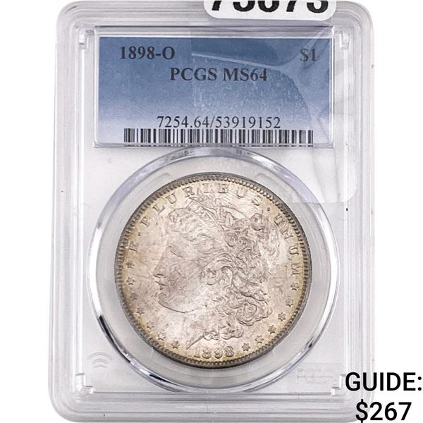 1898-O Morgan Silver Dollar PCGS MS64