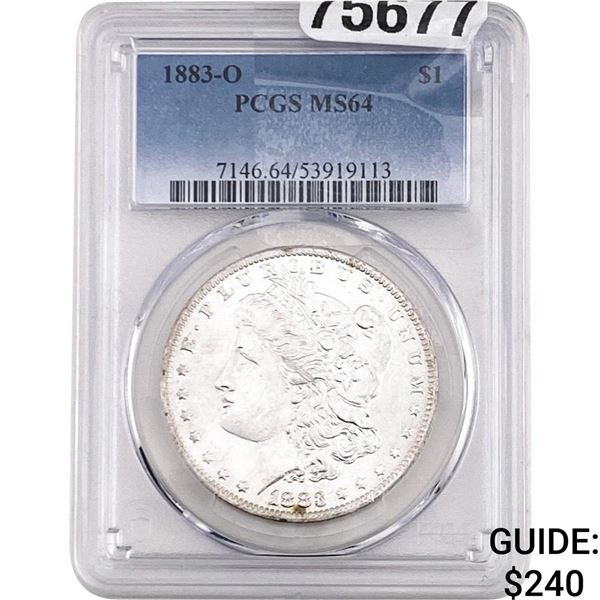 1883-O Morgan Silver Dollar PCGS MS64