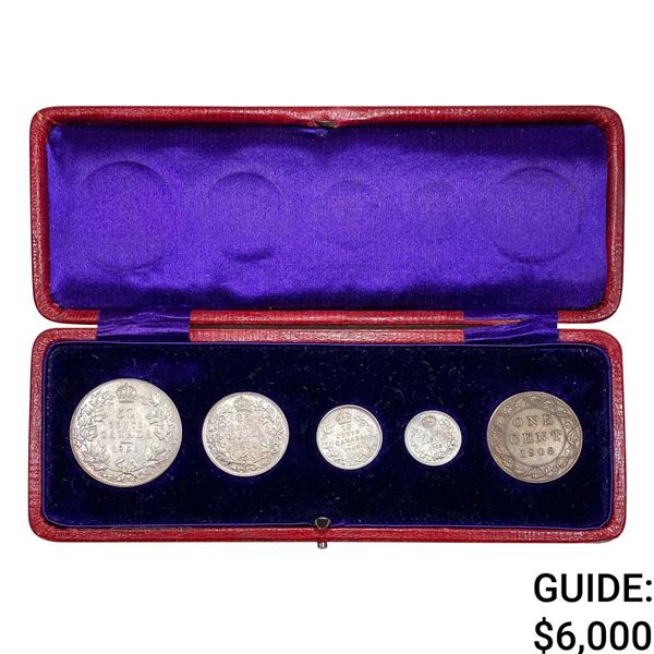 1908 Canada Year Set 1C-50C