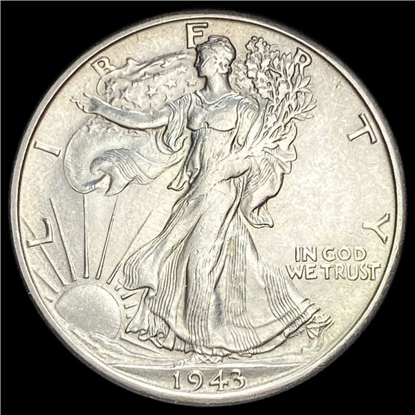 1943-S Silver Walking Liberty Half Dollar NEARLY UNCIRCULATED