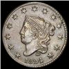 Image 1 : 1824 Coronet Head Large Cent CLOSELY UNCIRCULATED