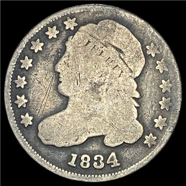 1834 Capped Bust Dime NICELY CIRCULATED