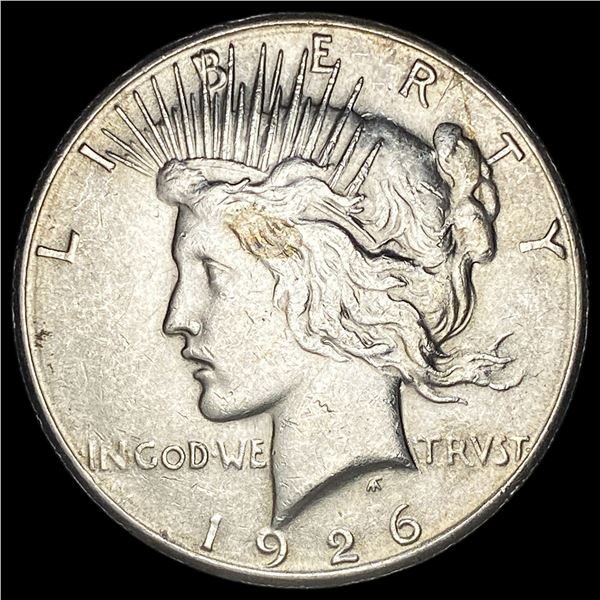 1926-S Silver Peace Dollar CHOICE AU