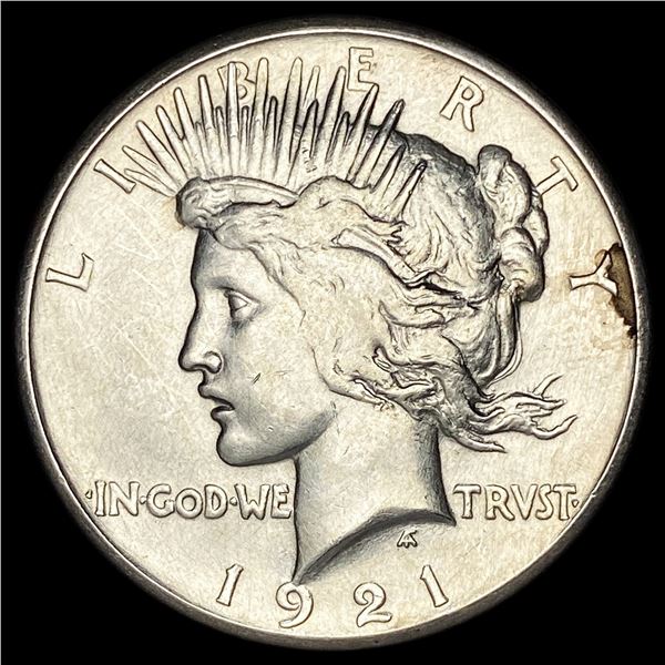 1921 Silver Peace Dollar CLOSELY UNCIRCULATED