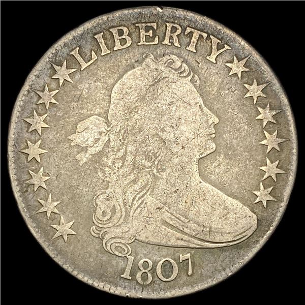 1807 Draped Bust Half Dollar LIGHTLY CIRCULATED