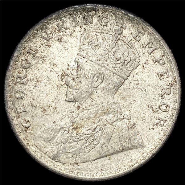 1919 India Silver 1 Rupee UNCIRCULATED