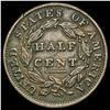 Image 2 : 1834 Copper Half Cent NEARLY UNCIRCULATED