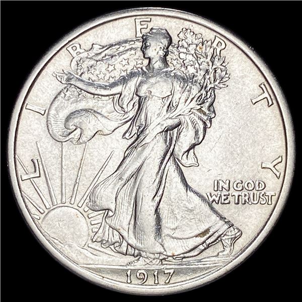 1917 Walking Liberty Half Dollar CLOSELY UNCIRCULATED