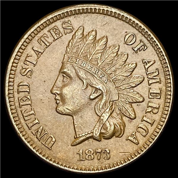1873 Bronze Indian Head Cent CHOICE AU