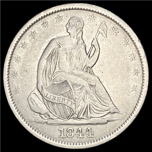 1844-O Silver Half Dollar NEARLY UNCIRCULATED