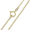 Image 6 : Vintage 14k Yellow Gold 0.30 ctw Bezel Diamond Chevron "V" Drop Collier Necklace