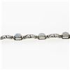 Image 7 : Antique Lauritz Jensen Pierced Silver Foliage L.J 830S 14 Moonstone Bracelet