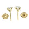 Image 4 : NEW 18k Gold 1.81 ctw GIA Round Brilliant Diamond 4 Prong Martini Stud Earrings