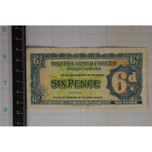 2ND SERIES BRITISH ARMED FORCES 6 PENCE SPECIAL