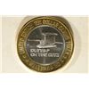Image 2 : CASINO $10 SILVER TOKEN (UNC) "PUTTIN ON THE RITZ"