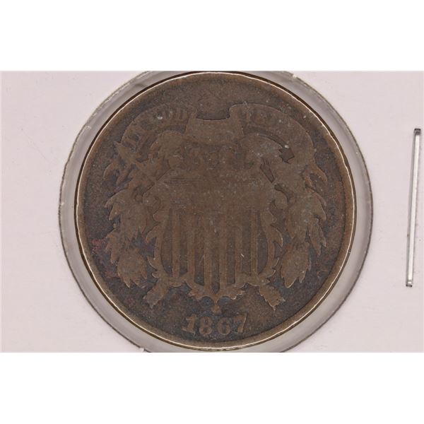 1867 US TWO CENT PIECE