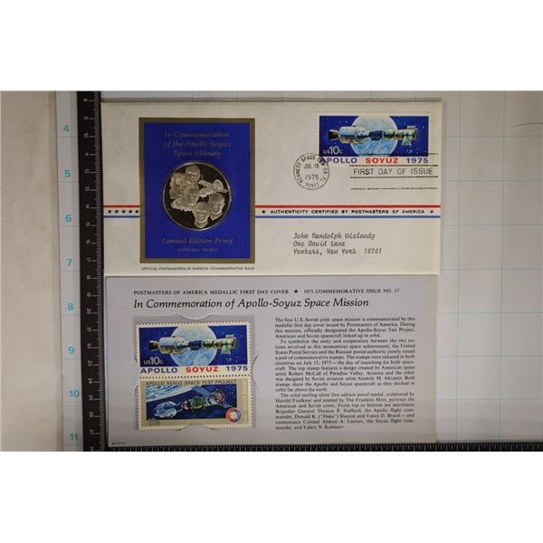 FRANKLIN MINT STERLING SILVER APOLLO SOYUZ