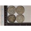 Image 2 : 1962, 63, 66 & 1967 MEXICO SILVER 1 PESO COINS