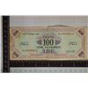 Image 1 : SERIES 1943-A ITALY 100 LIRE MILITARY PAYMENT CERT