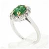 Image 9 : NEW Classic 18K TT Gold 2.11 ctw Oval Emerald Solitaire w/ Round Diamond Halo Ri