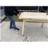 Image 2 : PRIMITIVE DOUBLE END LEAF WOOD TABLE