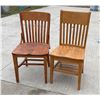 Image 1 : WOOD CHAIRS, LOT OF TWO