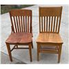 Image 2 : WOOD CHAIRS, LOT OF TWO