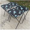 Image 2 : VINTAGE METAL TV TRAY TABLES