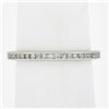 Image 4 : Antique Art Deco Solid Platinum .50 ctw Channel Diamond Eternity Stack Band Ring