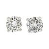 Image 1 : NEW Classic 14k White Gold 0.60 ctw Round Brilliant Diamond Prong Stud Earrings