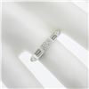 Image 6 : Antique Palladium 0.2 ctw Baguette & Single Cut Diamond Stackable Band Ring