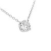 Image 4 : 0.93 ct. Diamond Solitaire Necklace - 14KT White Gold