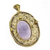 Image 5 : Antique Giovanni Apa 14K Gold Hand Carved Amethyst Cameo DETAILED Brooch Pendant