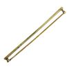 Image 2 : Antique Solid 14K Yellow Gold Rectangular Textured Work Bar Pin Brooch