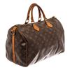 Image 2 : Louis Vuitton Brown Monogram Canvas Speedy Bandouliere 35 Satchel Bag