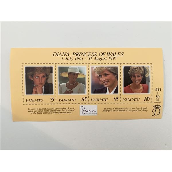 Diana Princess of Wales commemorative stamp set