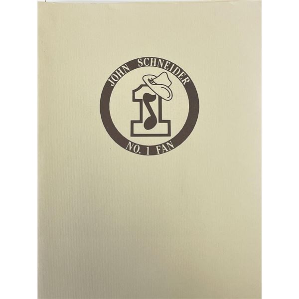 John Schneider fan club booklet