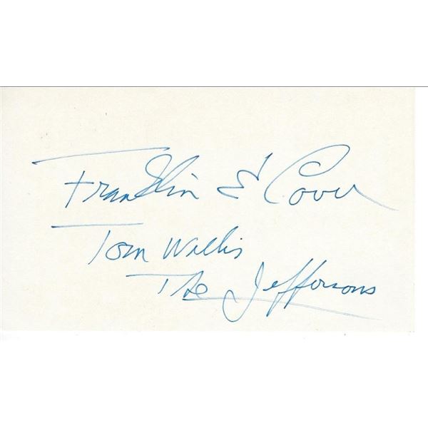 The Jeffersons Franklin Cover original signature