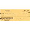 Image 1 : Author W.J. Durant signed check