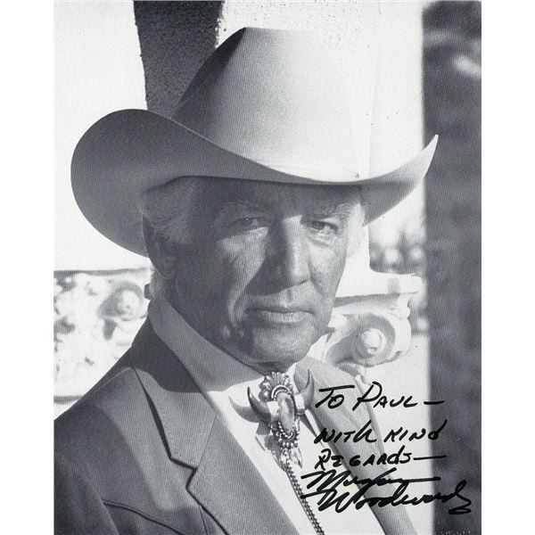 Cool Hand Lukes Morgan Woodward signed photo